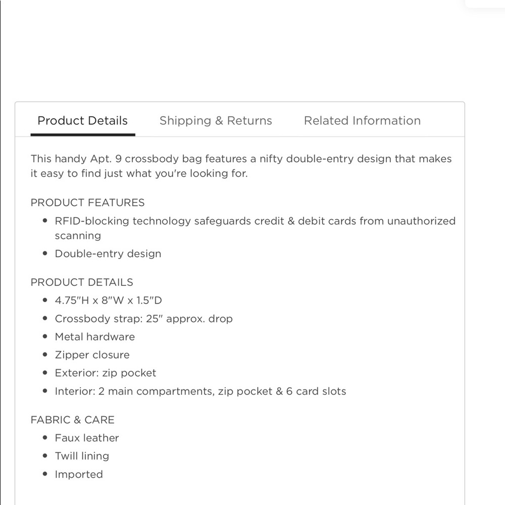Apt. 9 Blocking Double Entry Crossbody Wallet - image 6